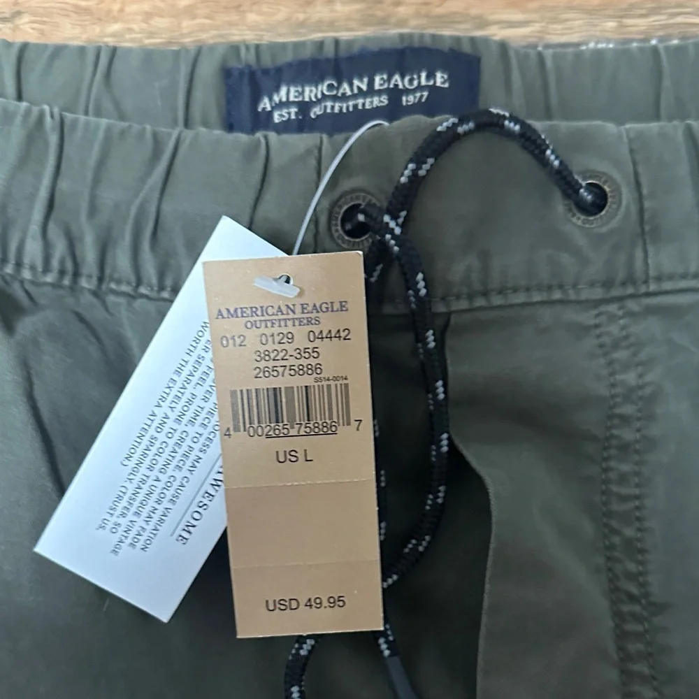 American Eagle Outfitters Dark Green Men's Joggers - Picture 3 of 4